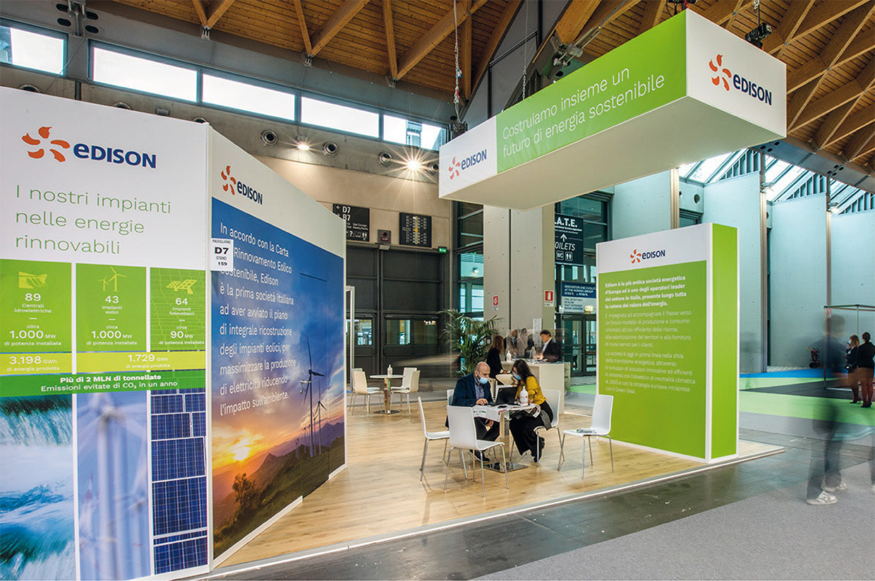 Renewable energy stand at Ecomondo 2021